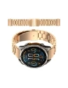 Pasek ze stali nierdzewnej Bizon Strap Watch Aura do Smartwatcha 22 mm różowozłoty