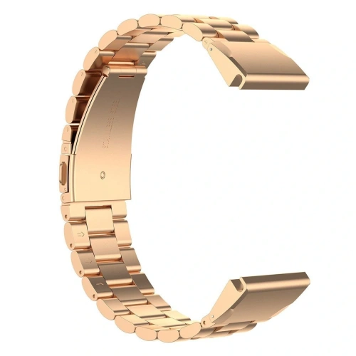 Kup Pasek ze stali nierdzewnej Bizon Strap Watch Aura do Smartwatcha 22 mm różowozłoty - BIZ8658 - {ean13} - Sklep Home Screen