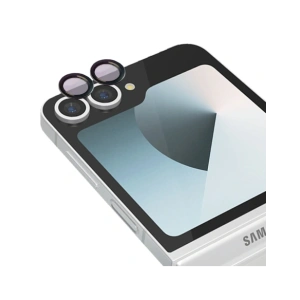 Kup Bizon Glass Snap Lens Samsung Galaxy Z Flip6 cadru negru - BIZ8663 - {ean13} - Sklep Home Screen