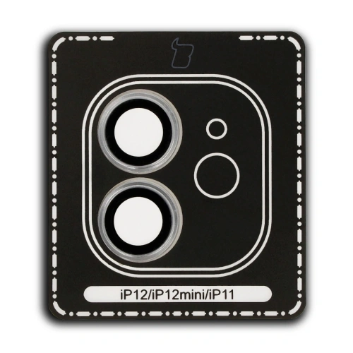 Kup Szkło na aparat z aplikatorem Bizon Glass Snap Lens do Apple iPhone 12 / 12 Mini / 11 srebrna ramka - BIZ8666 - {ean13} - Sklep Home Screen