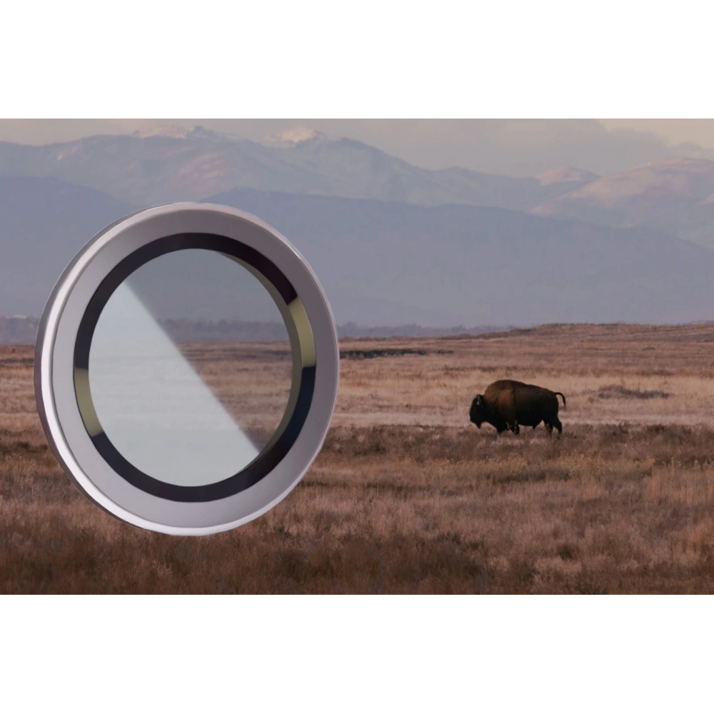 Szkło na aparat z aplikatorem Bizon Glass Snap Lens do Apple iPhone 12 / 12 Mini / 11 srebrna ramka