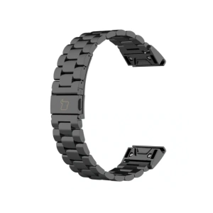 Kup Pasek ze stali nierdzewnej Bizon Strap Watch Aura do Smartwatcha 20 mm czarny - BIZ8667 - {ean13} - Sklep Home Screen