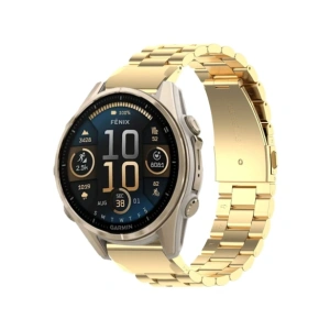 Kup Pasek ze stali nierdzewnej Bizon Strap Watch Aura do Smartwatcha 20 mm złoty - BIZ8668 - {ean13} - Sklep Home Screen
