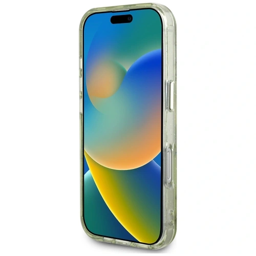 Kup Guess Flori Sclipitoare Butoane Triunghi MagSafe Apple iPhone 16 Pro verde - GUE4418 - {ean13} - Sklep Home Screen