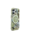 Kup Etui Guess Glitter Flowers Triangle Buttons MagSafe do Apple iPhone 16 zielony - GUE4419 - {ean13} - Sklep Home Screen