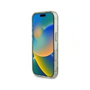 Kup Guess Glitzerblumen Dreieck Knöpfe MagSafe Apple iPhone 16 grün - GUE4419 - {ean13} - Sklep Home Screen