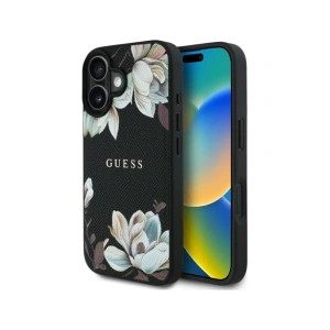 Kup Guess Geprägtes Blumenmuster MagSafe Apple iPhone 16 schwarz - GUE4420 - {ean13} - Sklep Home Screen