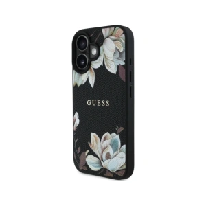 Kup Guess Geprägtes Blumenmuster MagSafe Apple iPhone 16 schwarz - GUE4420 - {ean13} - Sklep Home Screen