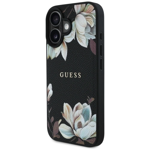 Kup Guess Részletes Nyomtatott Virág Minta MagSafe Apple iPhone 16 fekete - GUE4420 - {ean13} - Sklep Home Screen