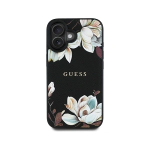 Kup Guess Geprägtes Blumenmuster MagSafe Apple iPhone 16 schwarz - GUE4420 - {ean13} - Sklep Home Screen