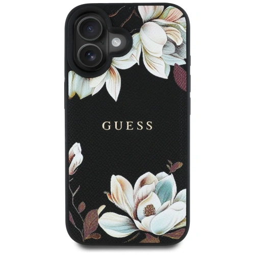Kup Guess Részletes Nyomtatott Virág Minta MagSafe Apple iPhone 16 fekete - GUE4420 - {ean13} - Sklep Home Screen