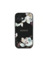 Buy Guess Grained Printed Flower Pattern MagSafe Apple iPhone 16 black - GUE4420 - {ean13} - Home Screen Store Europe
