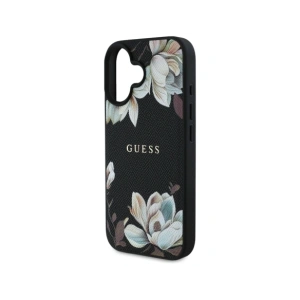 Kup Guess Geprägtes Blumenmuster MagSafe Apple iPhone 16 schwarz - GUE4420 - {ean13} - Sklep Home Screen