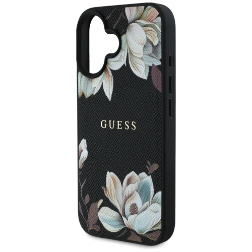 Kup Guess Részletes Nyomtatott Virág Minta MagSafe Apple iPhone 16 fekete - GUE4420 - {ean13} - Sklep Home Screen