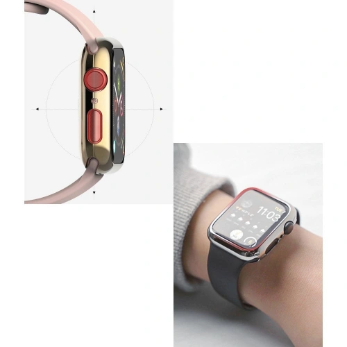 Kup Überzug Ringke Full Frame Styling Apple Watch 4/5/6/7/8/9/SE 44/45mm Edelstahl Schwarz AW4-44-72 - RGK1185BLK - {ean13} - Sklep Home Screen