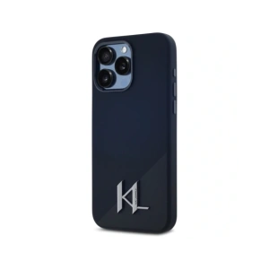 Kup Karl Lagerfeld Silikon Schatten Metall Initial MagSafe Apple iPhone 15 Pro Max schwarz - KLD21971 - {ean13} - Sklep Home Screen