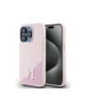 Buy Karl Lagerfeld Silicone Shadow Metal Initial MagSafe Apple iPhone 15 Pro Max pink - KLD21972 - {ean13} - Home Screen Store Europe