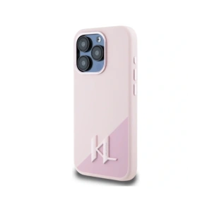 Kup Karl Lagerfeld Umbră din silicon Metal Initial MagSafe Apple iPhone 15 Pro Max roz - KLD21972 - {ean13} - Sklep Home Screen