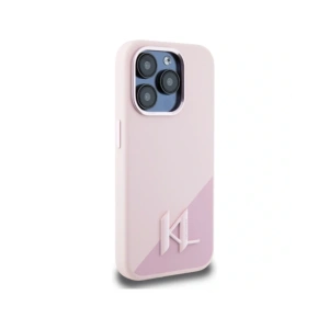 Kup Karl Lagerfeld Umbră din silicon Metal Initial MagSafe Apple iPhone 15 Pro Max roz - KLD21972 - {ean13} - Sklep Home Screen