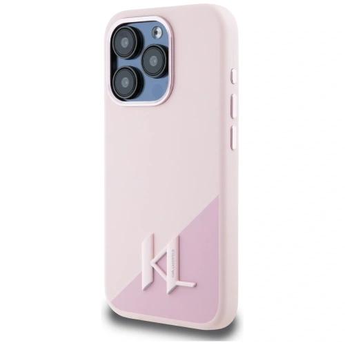 Kup Karl Lagerfeld Silicon Shadow Metal Initial MagSafe Apple iPhone 15 Pro roz - KLD21973 - {ean13} - Sklep Home Screen