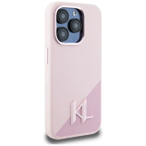 Kup Karl Lagerfeld Silicon Shadow Metal Initial MagSafe Apple iPhone 15 Pro roz - KLD21973 - {ean13} - Sklep Home Screen