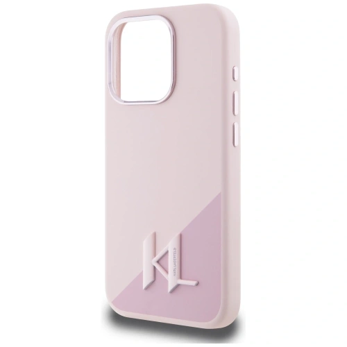 Kup Karl Lagerfeld Silicon Shadow Metal Initial MagSafe Apple iPhone 15 Pro roz - KLD21973 - {ean13} - Sklep Home Screen