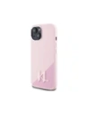 Buy Karl Lagerfeld Silicone Shadow Metal Initial MagSafe Apple iPhone 15 pink - KLD21974 - {ean13} - Home Screen Store Europe