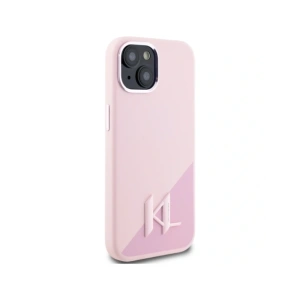 Buy Karl Lagerfeld Silicone Shadow Metal Initial MagSafe Apple iPhone 15 pink - KLD21974 - {ean13} - Home Screen Store Europe