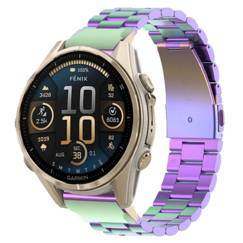 Kup Pasek ze stali nierdzewnej Bizon Strap Watch Aura do Smartwatcha 20 mm tęczowy - BIZ8669 - {ean13} - Sklep Home Screen