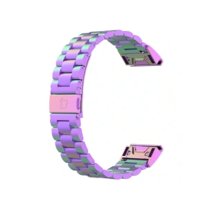 Kup Pasek ze stali nierdzewnej Bizon Strap Watch Aura do Smartwatcha 20 mm tęczowy - BIZ8669 - {ean13} - Sklep Home Screen