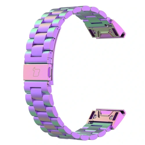 Kup Pasek ze stali nierdzewnej Bizon Strap Watch Aura do Smartwatcha 20 mm tęczowy - BIZ8669 - {ean13} - Sklep Home Screen