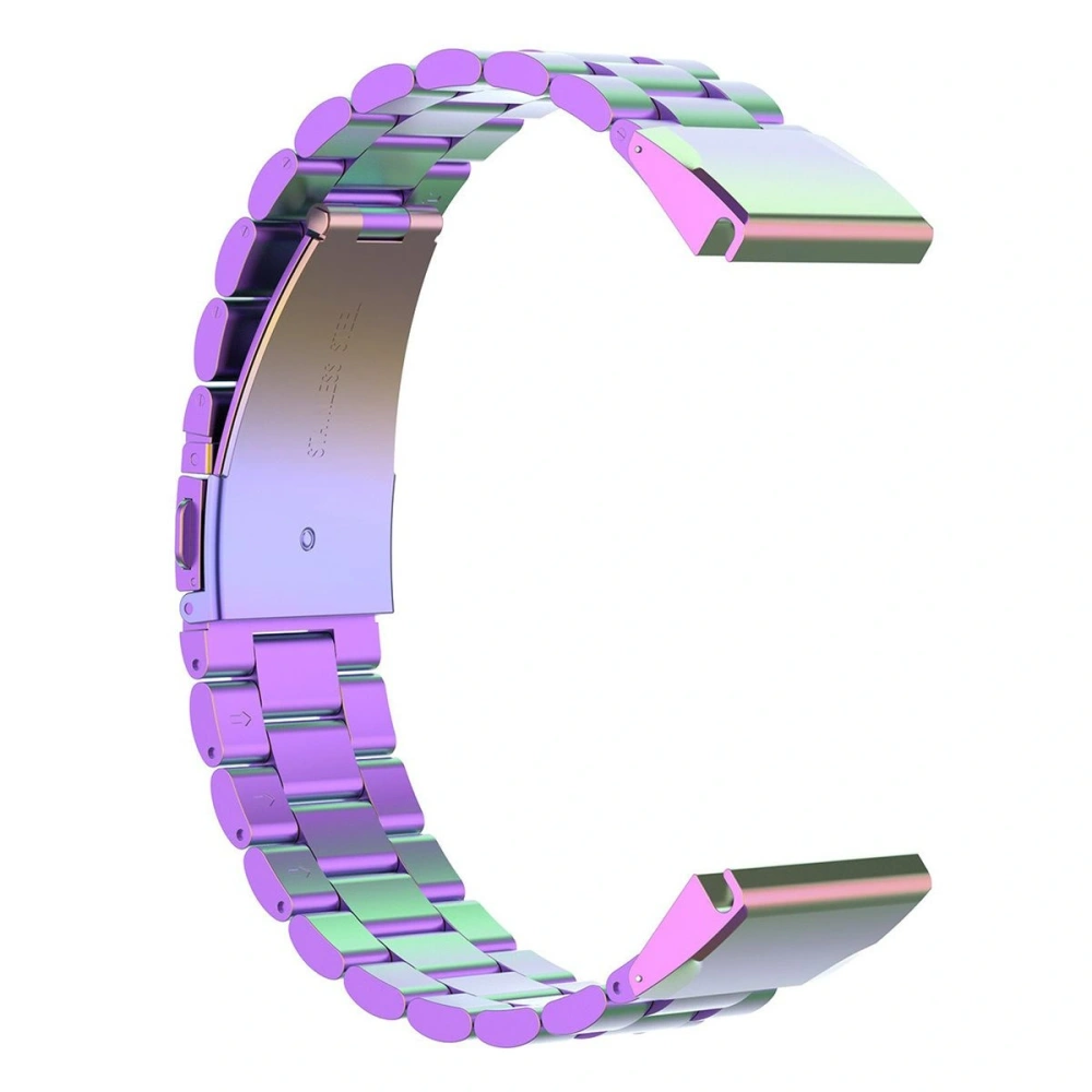 Pasek ze stali nierdzewnej Bizon Strap Watch Aura do Smartwatcha 20 mm tęczowy