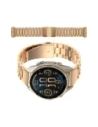 Pasek ze stali nierdzewnej Bizon Strap Watch Aura do Smartwatcha 20 mm różowozłoty