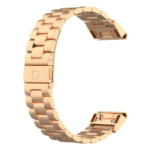 Kup Pasek ze stali nierdzewnej Bizon Strap Watch Aura do Smartwatcha 20 mm różowozłoty - BIZ8670 - {ean13} - Sklep Home Screen