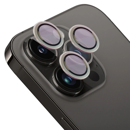 Kup Szkło na aparat z aplikatorem Bizon Glass Snap Lens do Apple iPhone 14 Pro / 14 Pro Max srebrna ramka - BIZ8674 - {ean13} - Sklep Home Screen