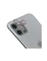 Szkło na aparat z aplikatorem Bizon Glass Snap Lens do Apple iPhone 12 Pro / 11 Pro / 11 Pro Max srebrna ramka