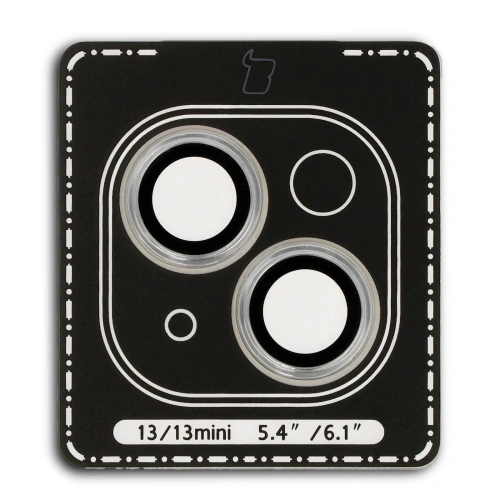 Kup Szkło na aparat z aplikatorem Bizon Glass Snap Lens do Apple iPhone 13 / 13 Mini srebrna ramka - BIZ8676 - {ean13} - Sklep Home Screen