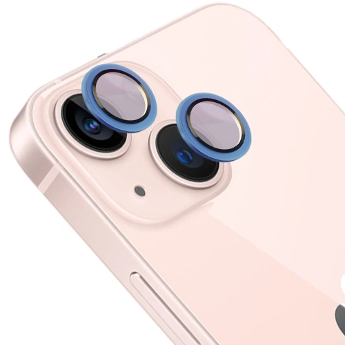 Buy Bizon Glass Snap Lens Apple iPhone 13 / 13 Mini blue frame - BIZ8686 - {ean13} - Home Screen Store Europe