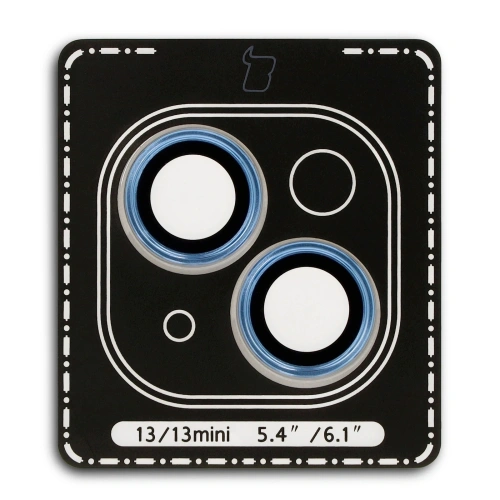 Kup Szkło na aparat z aplikatorem Bizon Glass Snap Lens do Apple iPhone 13 / 13 Mini niebieska ramka - BIZ8686 - {ean13} - Sklep Home Screen