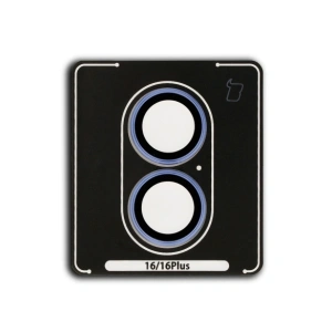 Buy Bizon Glass Snap Lens Apple iPhone 16 / 16 Plus blue frame - BIZ8692 - {ean13} - Home Screen Store Europe