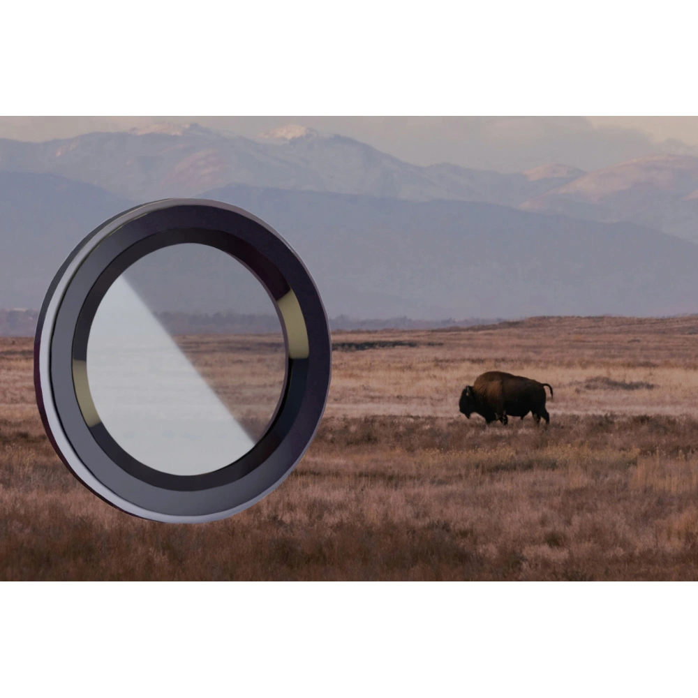 Szkło na aparat z aplikatorem Bizon Glass Snap Lens do Apple iPhone 12 Pro / 11 Pro / 11 Pro Max szara ramka