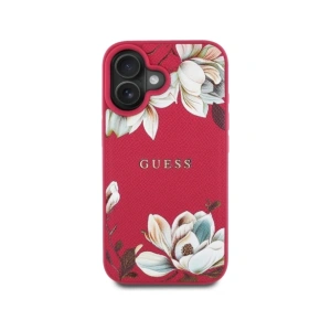 Kup Guess Geprägtes Blumendruckmuster MagSafe Apple iPhone 16 fuchsia - GUE4421 - {ean13} - Sklep Home Screen