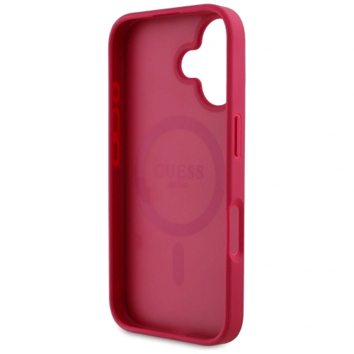 Kup Guess Geprägtes Blumendruckmuster MagSafe Apple iPhone 16 fuchsia - GUE4421 - {ean13} - Sklep Home Screen