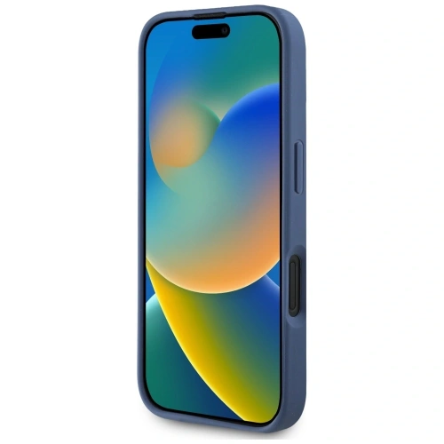 Kup Guess Geprägtes Blumenmuster MagSafe Apple iPhone 16 blau - GUE4422 - {ean13} - Sklep Home Screen