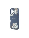 Kup Etui Guess Grained Printed Flower Pattern MagSafe do Apple iPhone 16 niebieski - GUE4422 - {ean13} - Sklep Home Screen