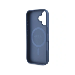 Kup Guess Grained Printed Flower Pattern MagSafe Apple iPhone 16 kék - GUE4422 - {ean13} - Sklep Home Screen