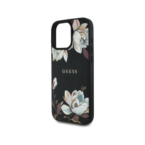 Kup Etui Guess Grained Printed Flower Pattern MagSafe do Apple iPhone 16 Pro czarny - GUE4423 - {ean13} - Sklep Home Screen