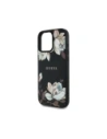 Buy Guess Grained Printed Flower Pattern MagSafe Apple iPhone 16 Pro black - GUE4423 - {ean13} - Home Screen Store Europe