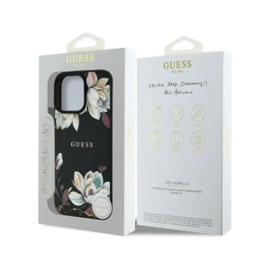 Kup Guess Minta Nyomtatott Virág Mintás MagSafe Apple iPhone 16 Pro fekete - GUE4423 - {ean13} - Sklep Home Screen