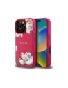 Buy Guess Grained Printed Flower Pattern MagSafe Apple iPhone 16 Pro fuchsia - GUE4424 - {ean13} - Home Screen Store Europe
